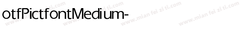 otfPictfont Medium字体转换